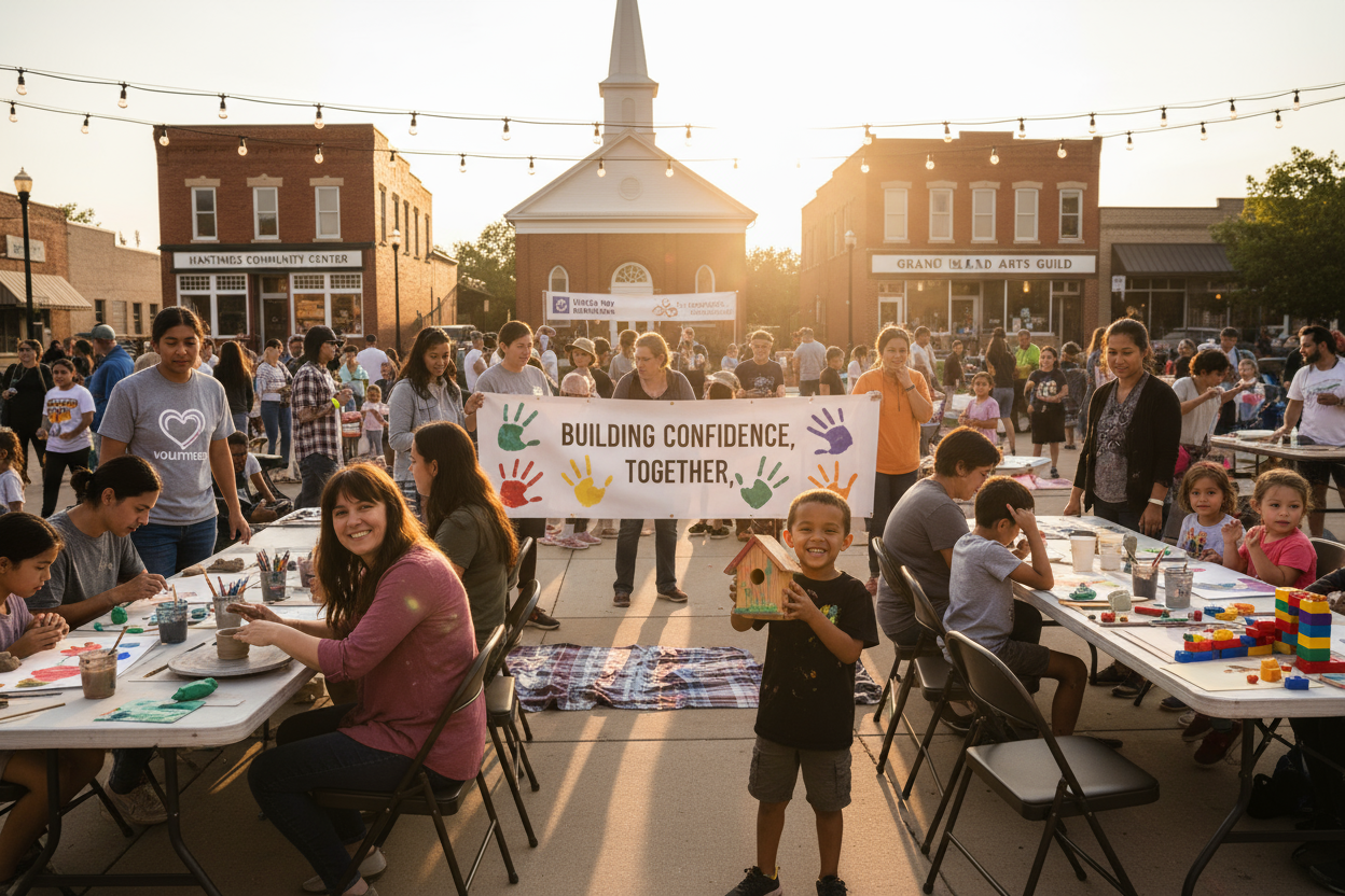 Section 4: Community Focus

Header:
🌟 Proudly Serving Central Nebraska Families
Text:
We bring joy to families across Hastings, Grand Island, and Kearney — supporting schools, nonprofits, and local events with creative experiences that build confidence and connection.

Button:
🤝 Partner With Us